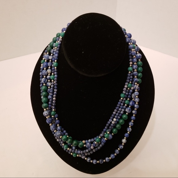 Multicolor glass beads necklace - Picture 6 of 6